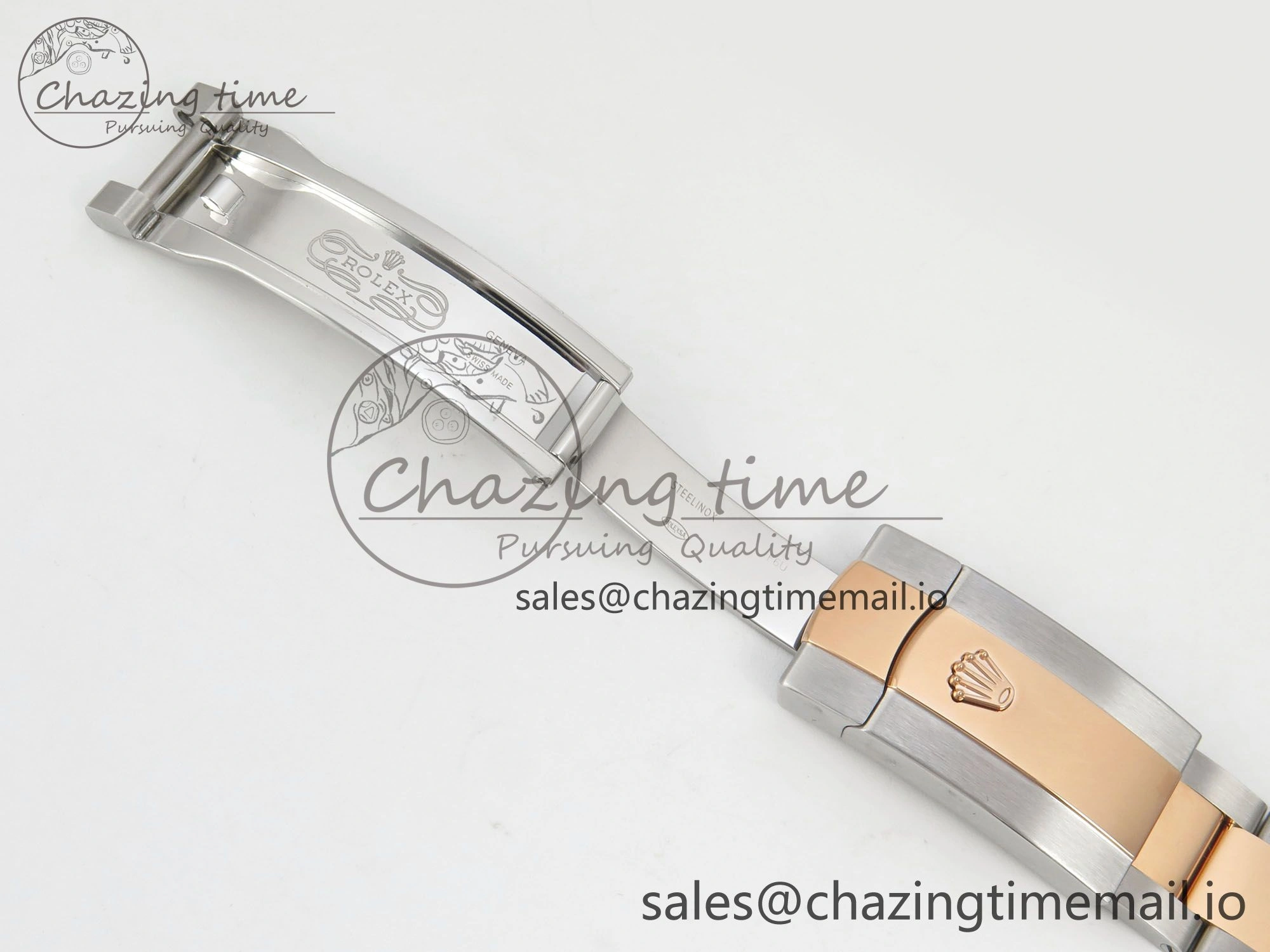SunProtective DateJust 36 SS RG ARF 1:1 Best Edition 904L Steel RG Roman Dial on Oyster Bracelet SH 80