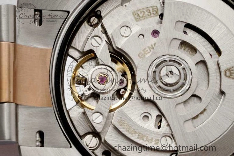 Soft DateJust 36 SS RG DIWF 1:1 Best Edition 904L Steel Gray Dial Green Markers on Oyster Bracelet SA 2326