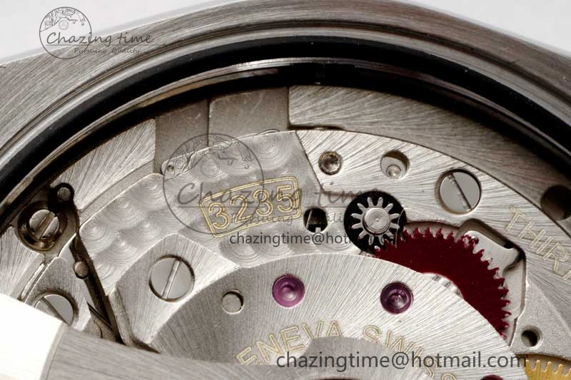 Soft DateJust 36 SS RG DIWF 1:1 Best Edition 904L Steel Gray Dial Green Markers on Oyster Bracelet SA 2326