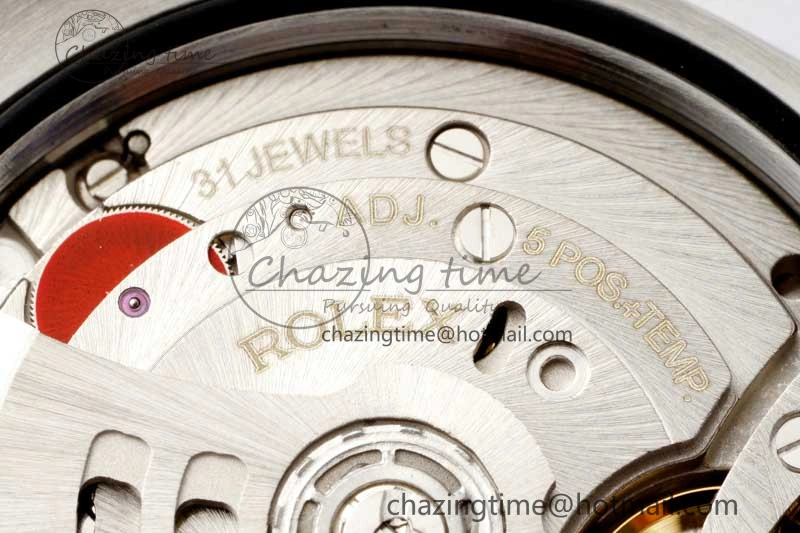 Soft DateJust 36 SS RG DIWF 1:1 Best Edition 904L Steel Gray Dial Green Markers on Oyster Bracelet SA 2326