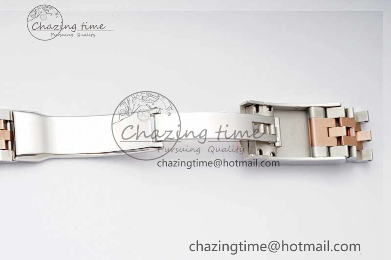 DateJust 36 SS RG DIWF 1:1 Best Edition 904L Steel Gray Stick Dial on Jubilee Bracelet SA Sleek 2321