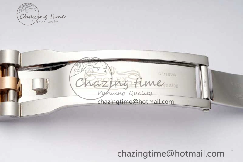 DateJust 36 SS RG DIWF 1:1 Best Edition 904L Steel Gray Stick Dial on Jubilee Bracelet SA Sleek 2321