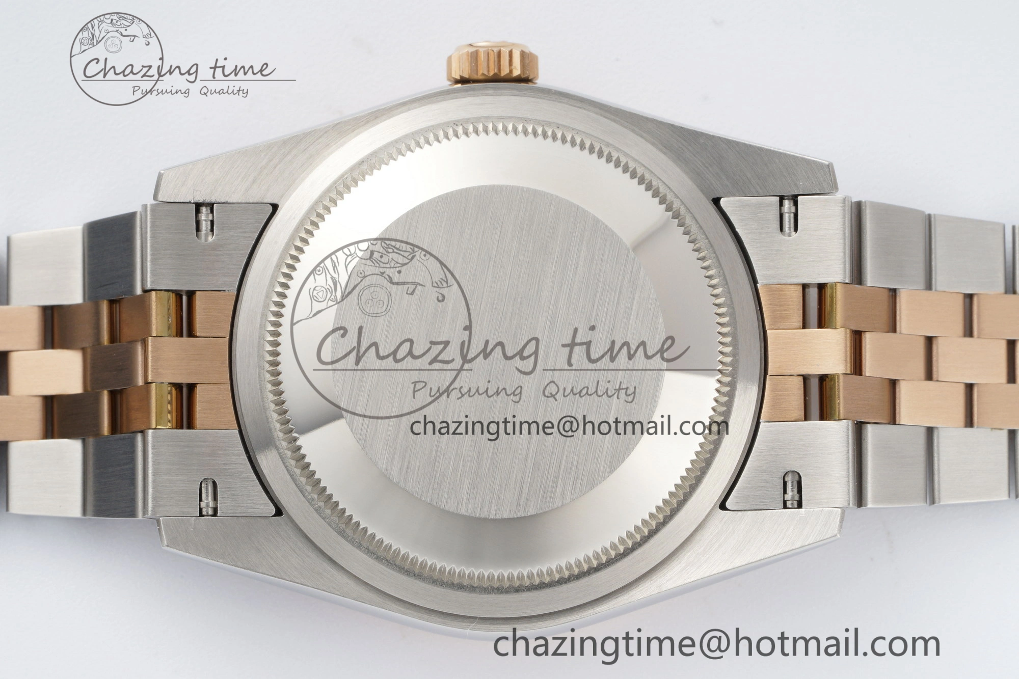 DateJust 36 SS RG Gold Wrapped JDF 1:1 Best Edition Brown Diamonds Textured Dial on Jubilee Bracelet VR3235 V FastDry 10214