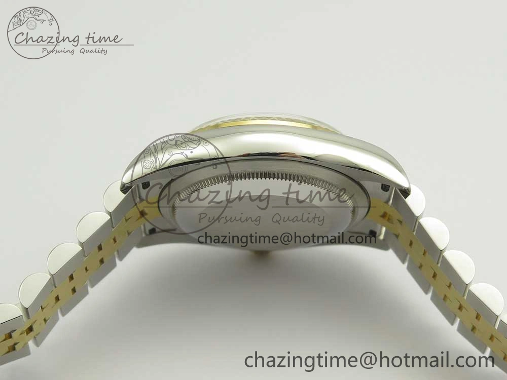 DateJust 36 SS YG 116233 ARF 1:1 Best Edition 904L Steel Black Dial Stick Markers on Jubilee Bracelet SH3135 V GoAnywhere 10586
