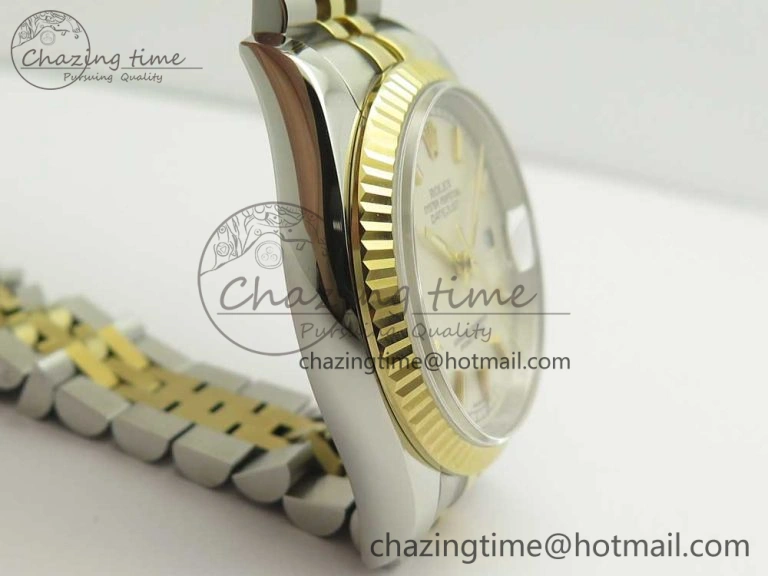 Lightweight DateJust 36 SS YG 116233 ARF 1:1 Best Edition 904L Steel White Dial Stick Markers on Jubilee Bracelet SH3135 V 3262