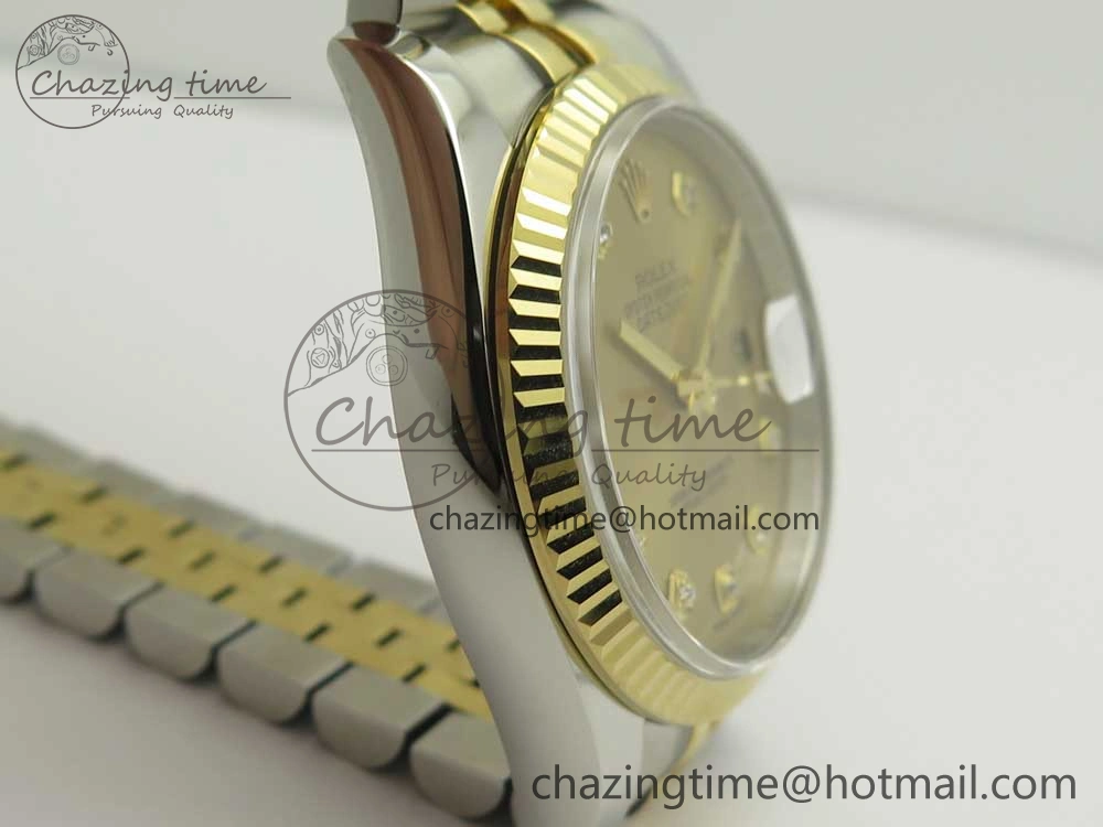 DateJust 36 SS YG 116233 ARF 1:1 Best Edition 904L Steel YG Dial Diamonds Markers on Jubilee Bracelet SH3135 V Compact 3257