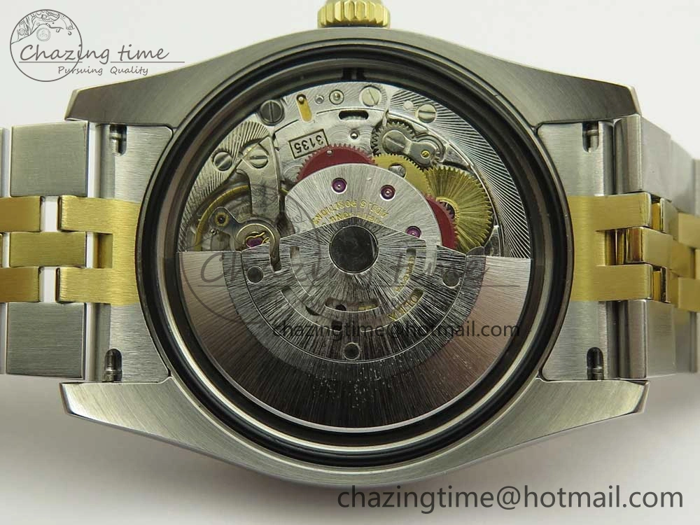 Snug DateJust 36 SS YG 116233 ARF 1:1 Best Edition 904L Steel YG Dial Stick Markers on Jubilee Bracelet SH3135 V 10584