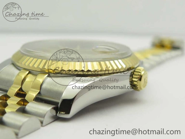 Snug DateJust 36 SS YG 116233 ARF 1:1 Best Edition 904L Steel YG Dial Stick Markers on Jubilee Bracelet SH3135 V 10584