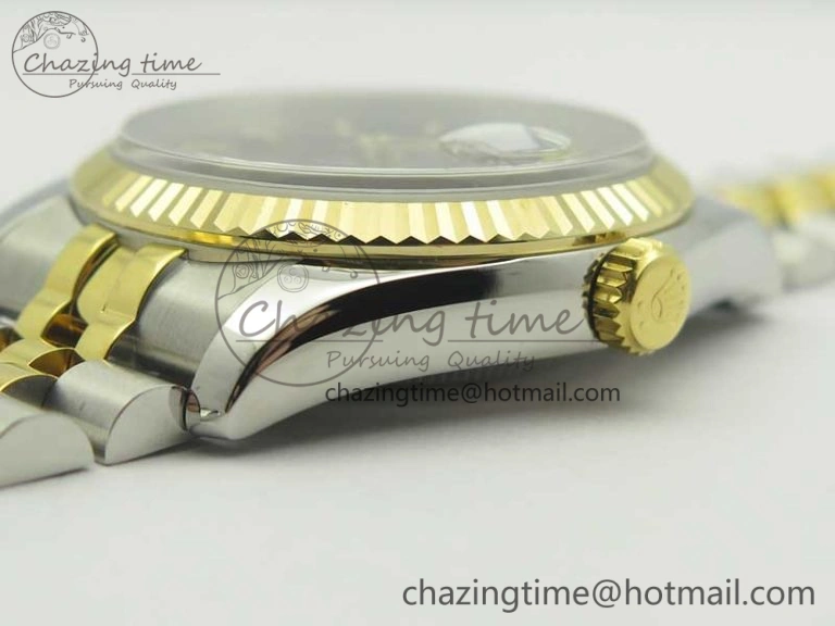 Lightweight DateJust 36 SS YG 126233 ARF 1:1 Best Edition Black Dial Stick Markers on SS YG Jubilee Bracelet SH 10711