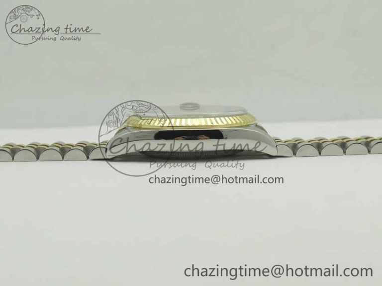 Lightweight DateJust 36 SS YG 126233 ARF 1:1 Best Edition Black Dial Stick Markers on SS YG Jubilee Bracelet SH 10711