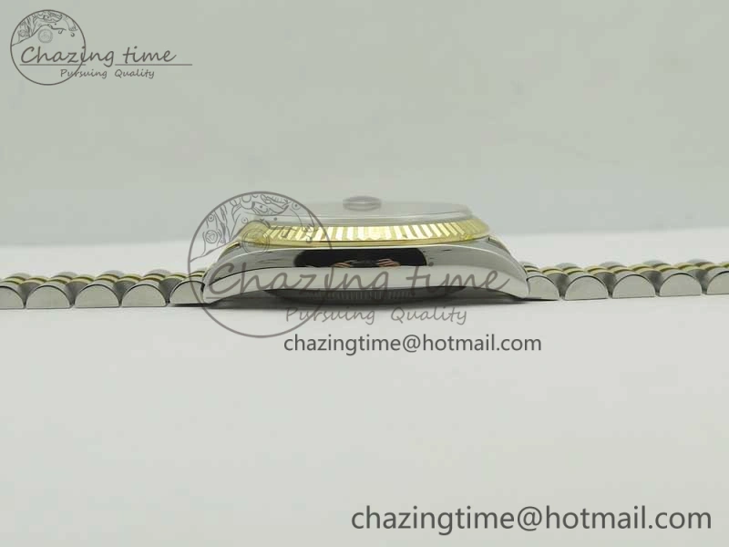 Lightweight DateJust 36 SS YG 126233 ARF 1:1 Best Edition Black Dial Stick Markers on SS YG Jubilee Bracelet SH 10711