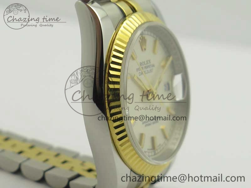 DateJust 36 SS YG 126233 ARF 1:1 Best Edition Silver Dial Stick Markers on SS YG Jubilee Bracelet SH TimelessDesign 3430