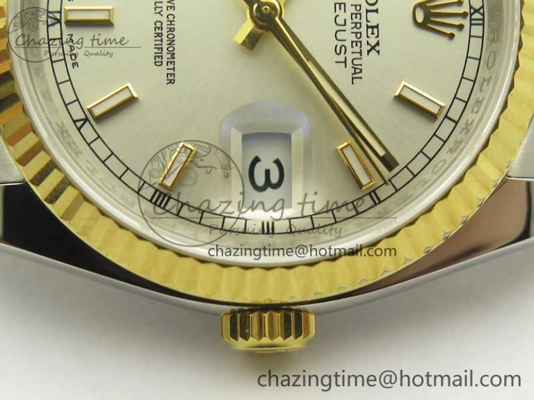 DateJust 36 SS YG 126233 ARF 1:1 Best Edition Silver Dial Stick Markers on SS YG Jubilee Bracelet SH TimelessDesign 3430