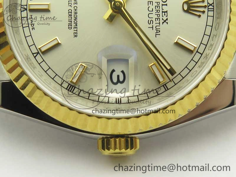 DateJust 36 SS YG 126233 ARF 1:1 Best Edition Silver Dial Stick Markers on SS YG Jubilee Bracelet SH TimelessDesign 3430
