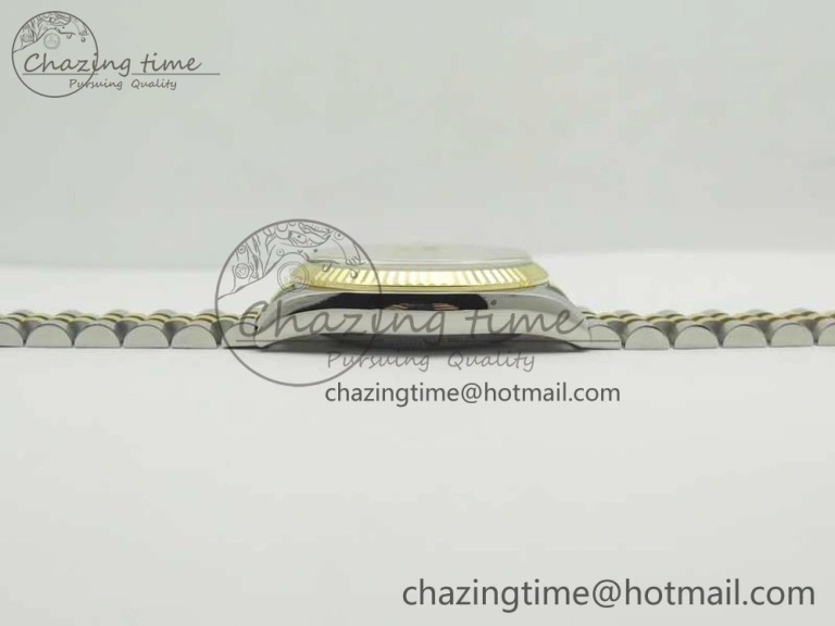 Sleek DateJust 36 SS YG 126233 ARF 1:1 Best Edition YG Dial Stick Markers on SS YG Jubilee Bracelet SH 3431