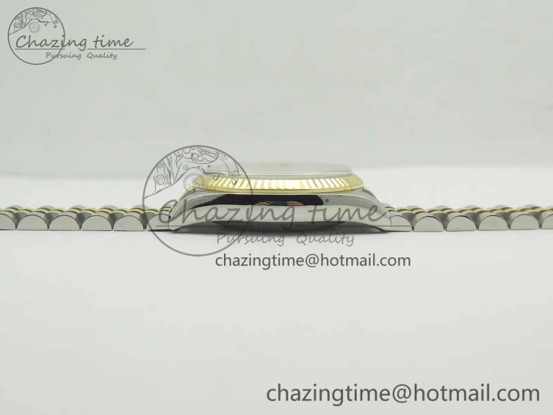 Sleek DateJust 36 SS YG 126233 ARF 1:1 Best Edition YG Dial Stick Markers on SS YG Jubilee Bracelet SH 3431