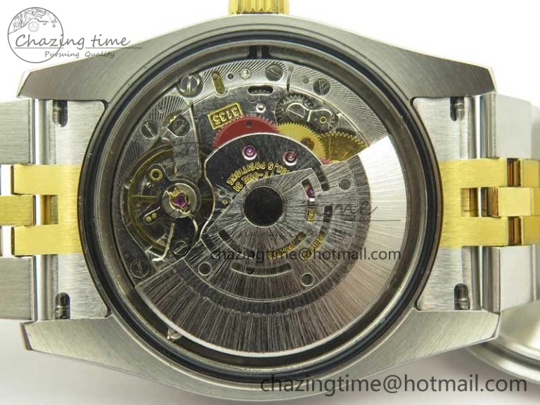 Sleek DateJust 36 SS YG 126233 ARF 1:1 Best Edition YG Dial Stick Markers on SS YG Jubilee Bracelet SH 3431