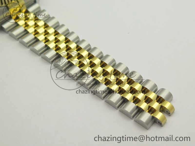 Sleek DateJust 36 SS YG 126233 ARF 1:1 Best Edition YG Dial Stick Markers on SS YG Jubilee Bracelet SH 3431