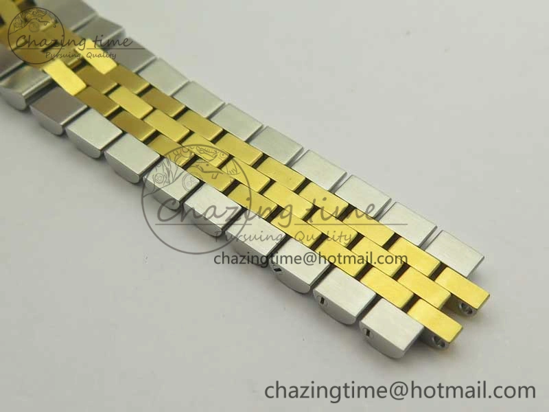 Sleek DateJust 36 SS YG 126233 ARF 1:1 Best Edition YG Dial Stick Markers on SS YG Jubilee Bracelet SH 3431