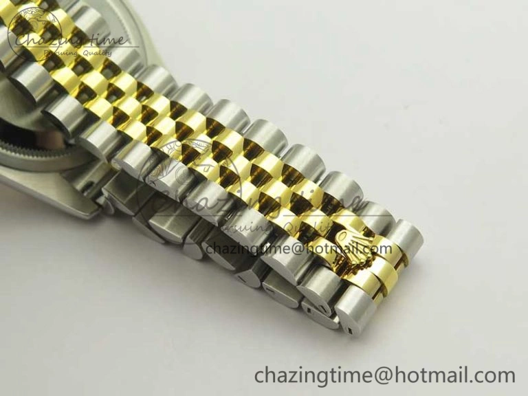 Sleek DateJust 36 SS YG 126233 ARF 1:1 Best Edition YG Dial Stick Markers on SS YG Jubilee Bracelet SH 3431