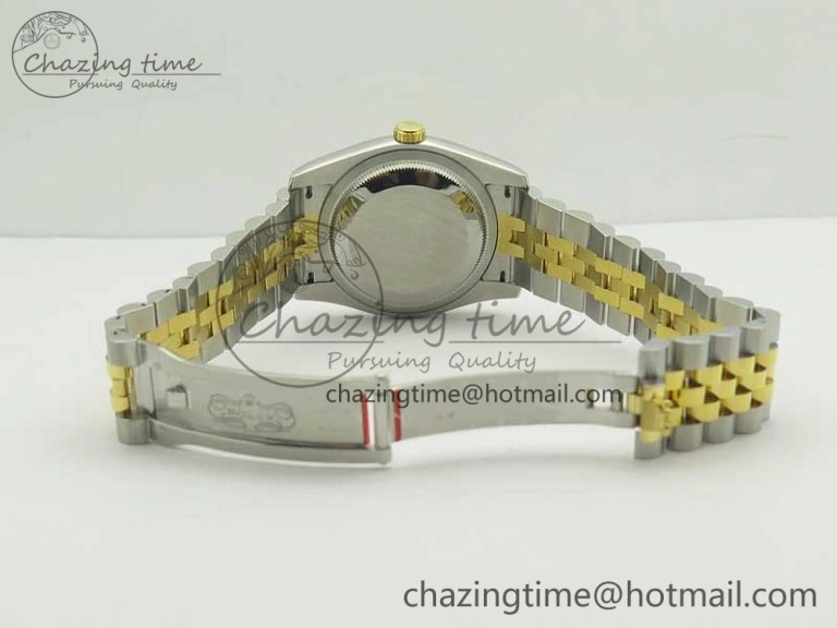 Sleek DateJust 36 SS YG 126233 ARF 1:1 Best Edition YG Dial Stick Markers on SS YG Jubilee Bracelet SH 3431