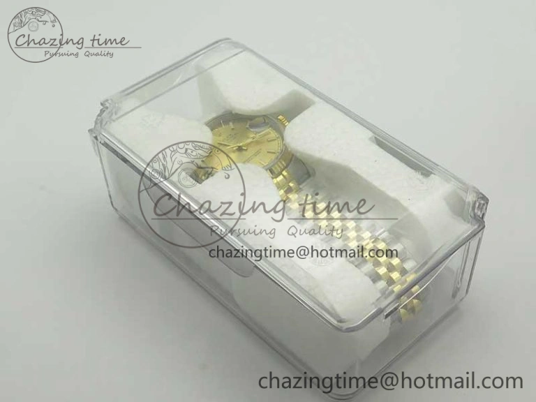 Sleek DateJust 36 SS YG 126233 ARF 1:1 Best Edition YG Dial Stick Markers on SS YG Jubilee Bracelet SH 3431