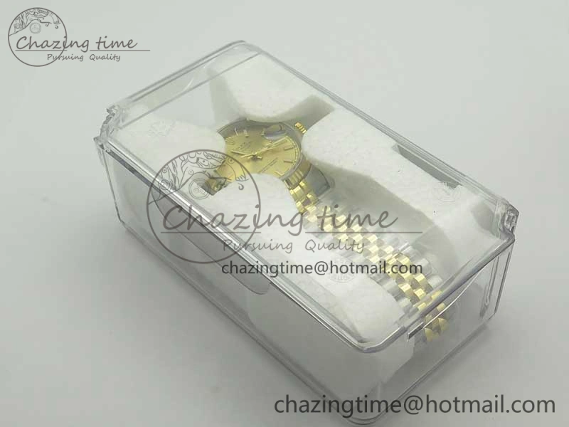 Sleek DateJust 36 SS YG 126233 ARF 1:1 Best Edition YG Dial Stick Markers on SS YG Jubilee Bracelet SH 3431