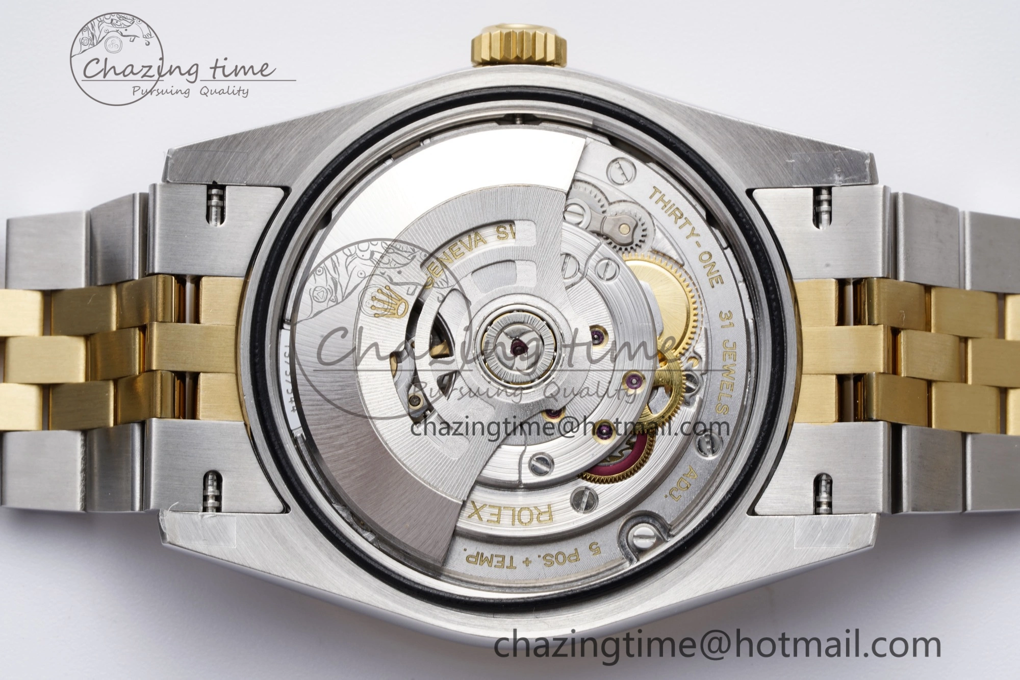 DateJust 36 SS YG 126233 JDF YG Plated 904L Steel White Dial Roman Markers on Jubilee Bracelet V Original 1751