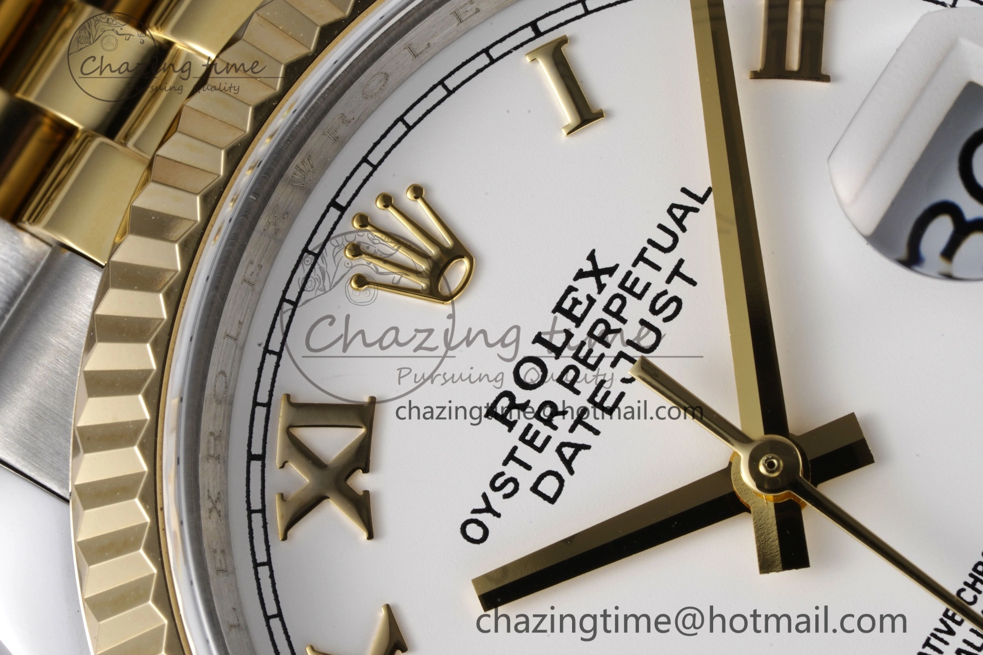 DateJust 36 SS YG 126233 JDF YG Plated 904L Steel White Dial Roman Markers on Jubilee Bracelet V Original 1751