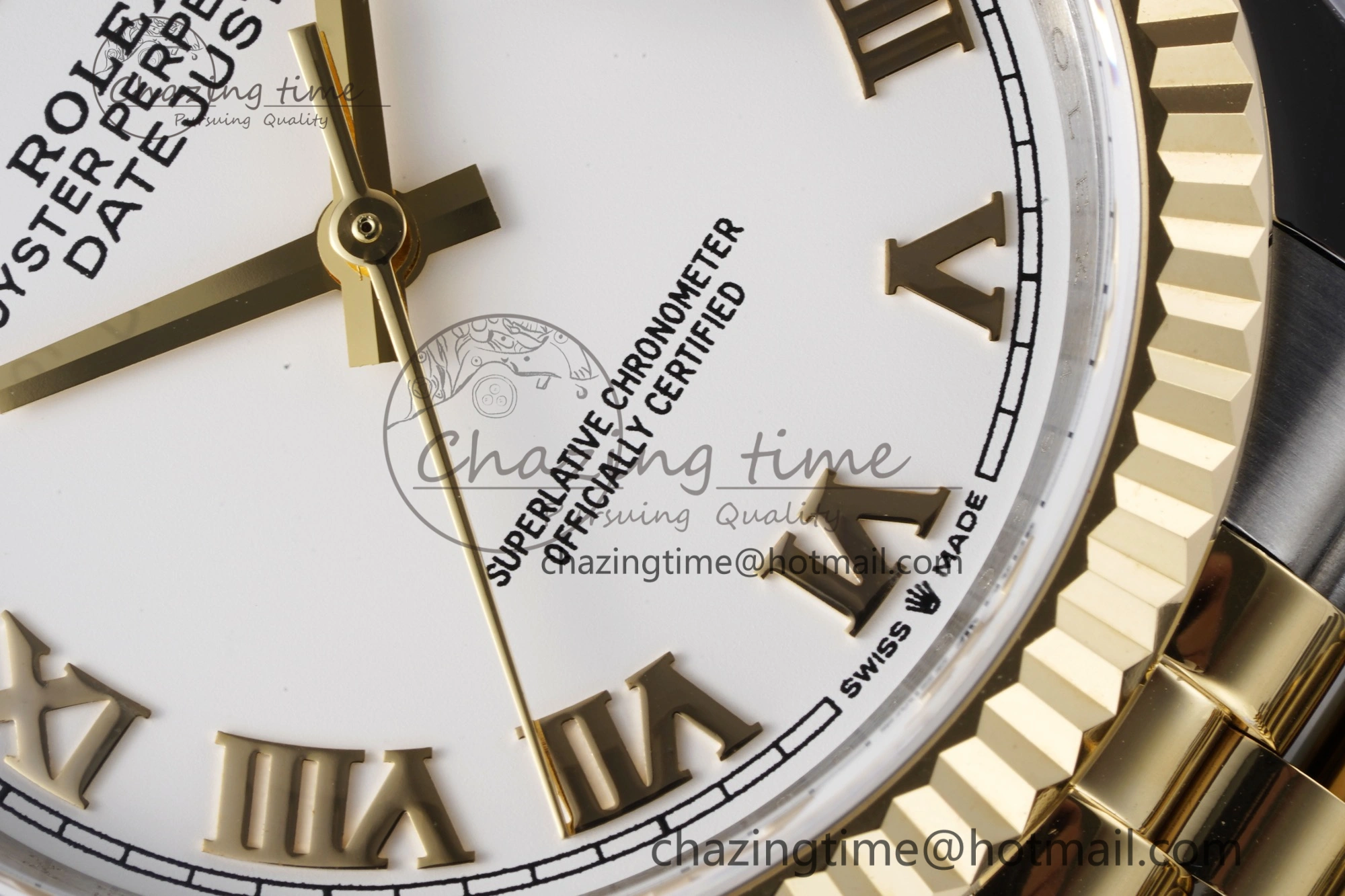 DateJust 36 SS YG 126233 JDF YG Plated 904L Steel White Dial Roman Markers on Jubilee Bracelet V Original 1751