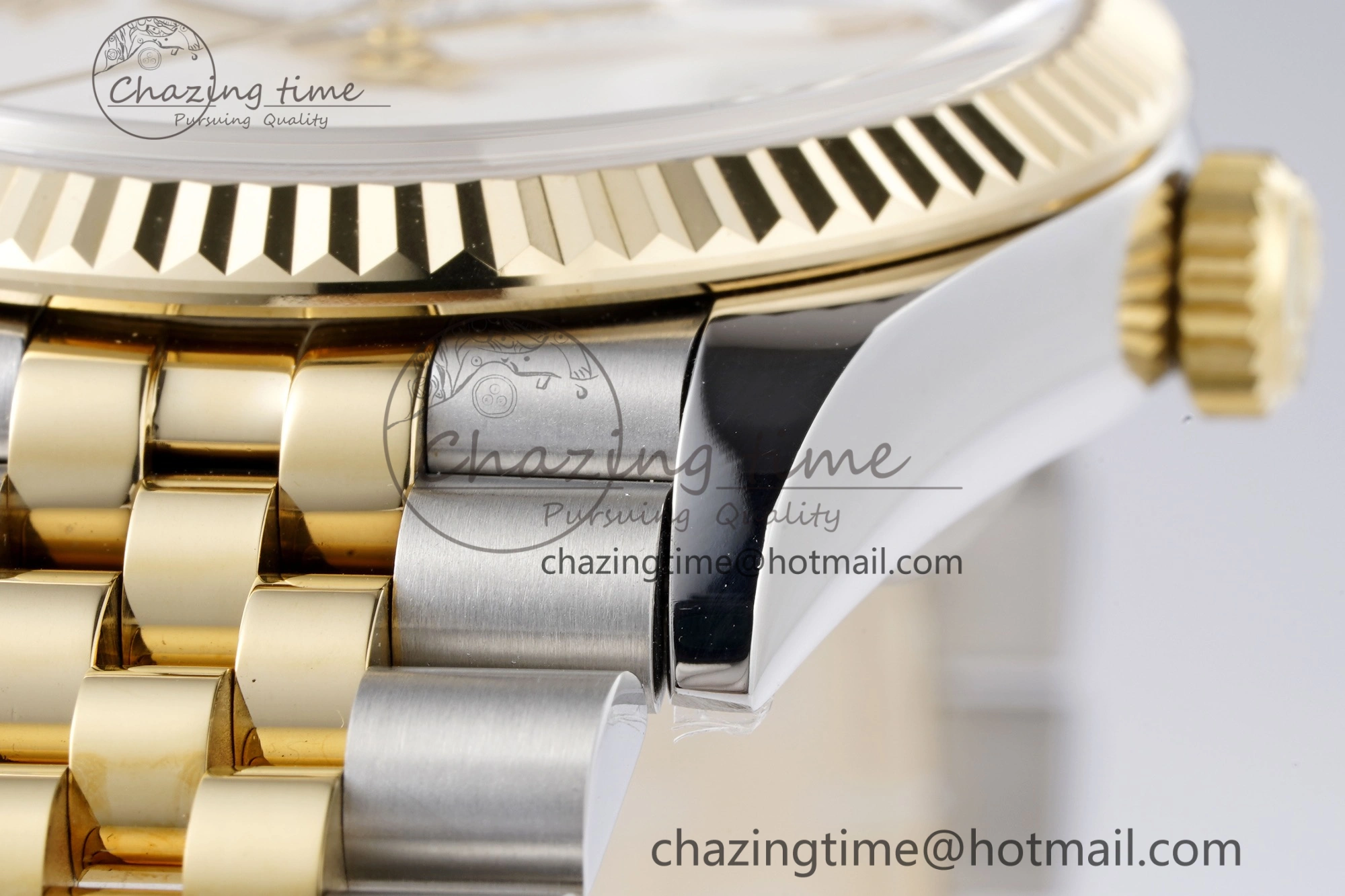 DateJust 36 SS YG 126233 JDF YG Plated 904L Steel White Dial Roman Markers on Jubilee Bracelet V Original 1751