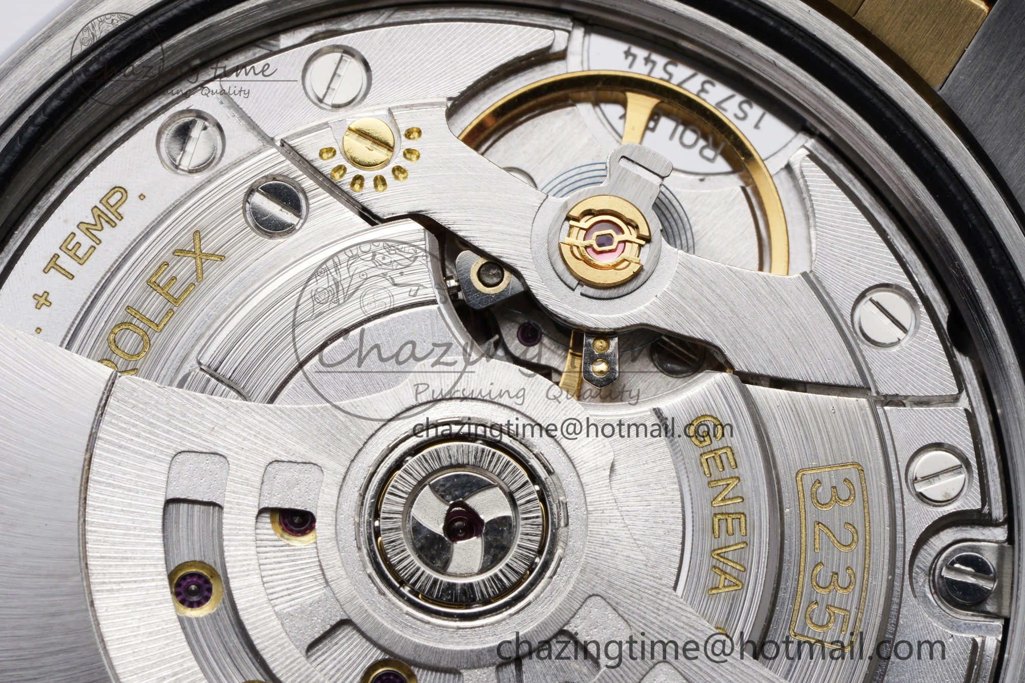 WrinkleFree DateJust 36 SS YG 126233 JDF YG Plated 904L Steel YG Dial Stick Markers on Jubilee Bracelet V 1753