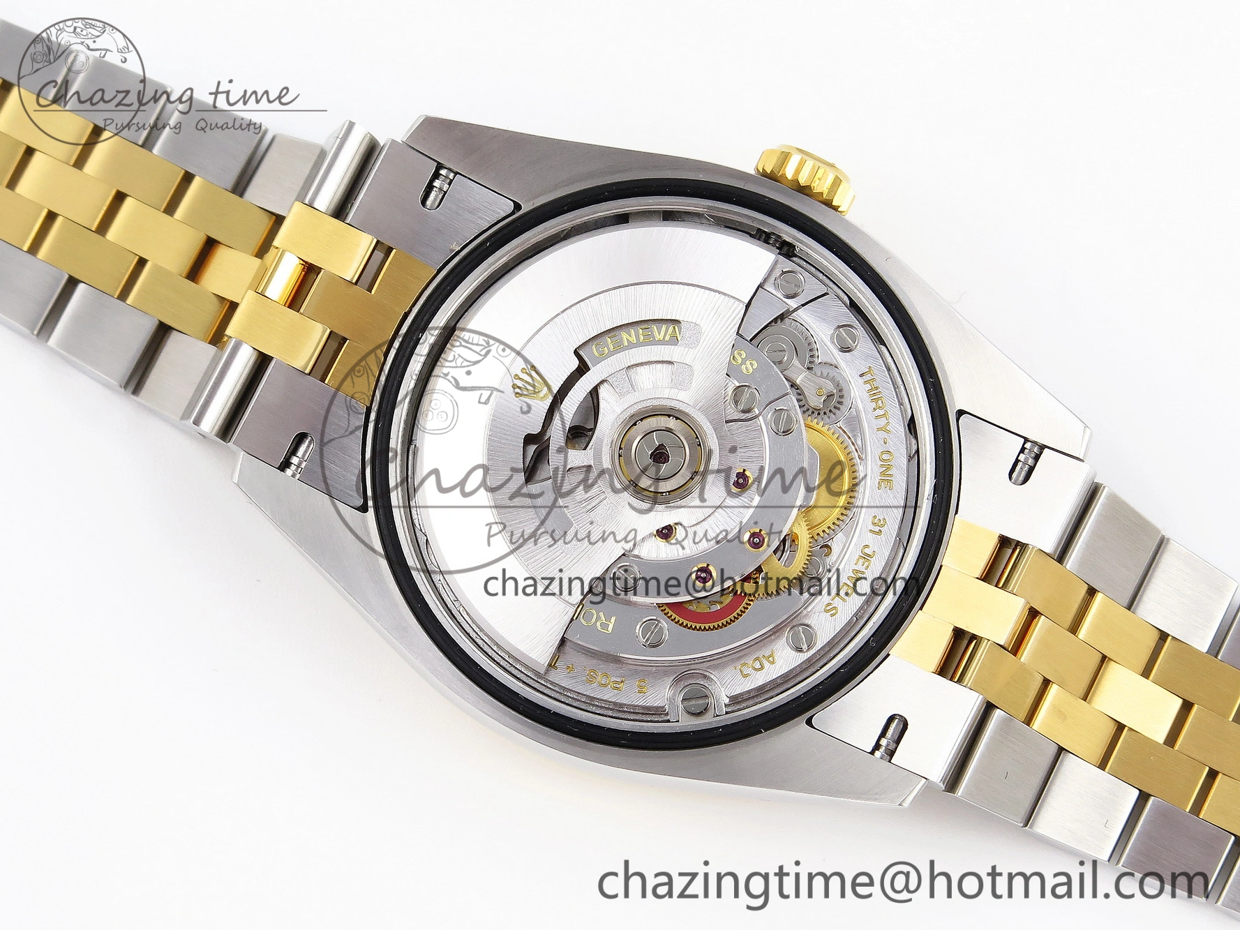 DateJust 36 SS YG 126233 VSF 1:1 Best Edition 904L Steel Gray Dial Green Roman Marker on Jubilee Bracelet VS SunProtective 1858