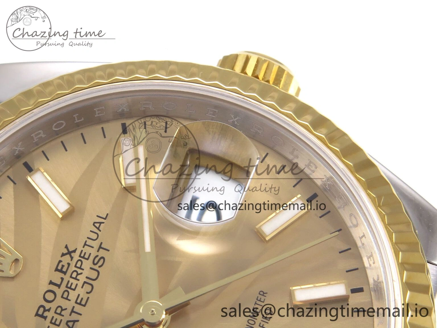 DateJust 36 SS YG 126233 VSF 1:1 Best Edition 904L Steel YG Leaf Dial on Jubilee Bracelet VS Lightweight 1002
