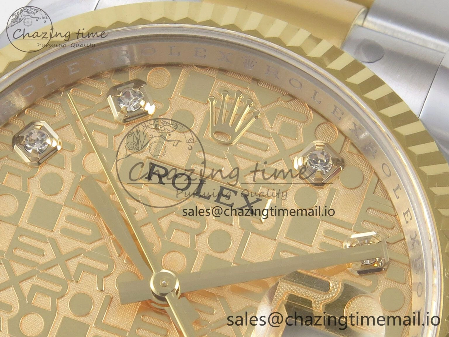 TimelessDesign DateJust 36 SS YG ARF 1:1 Best Edition 904L Steel Rolxx YG Diamonds Dial on Oyster Bracelet SH 88