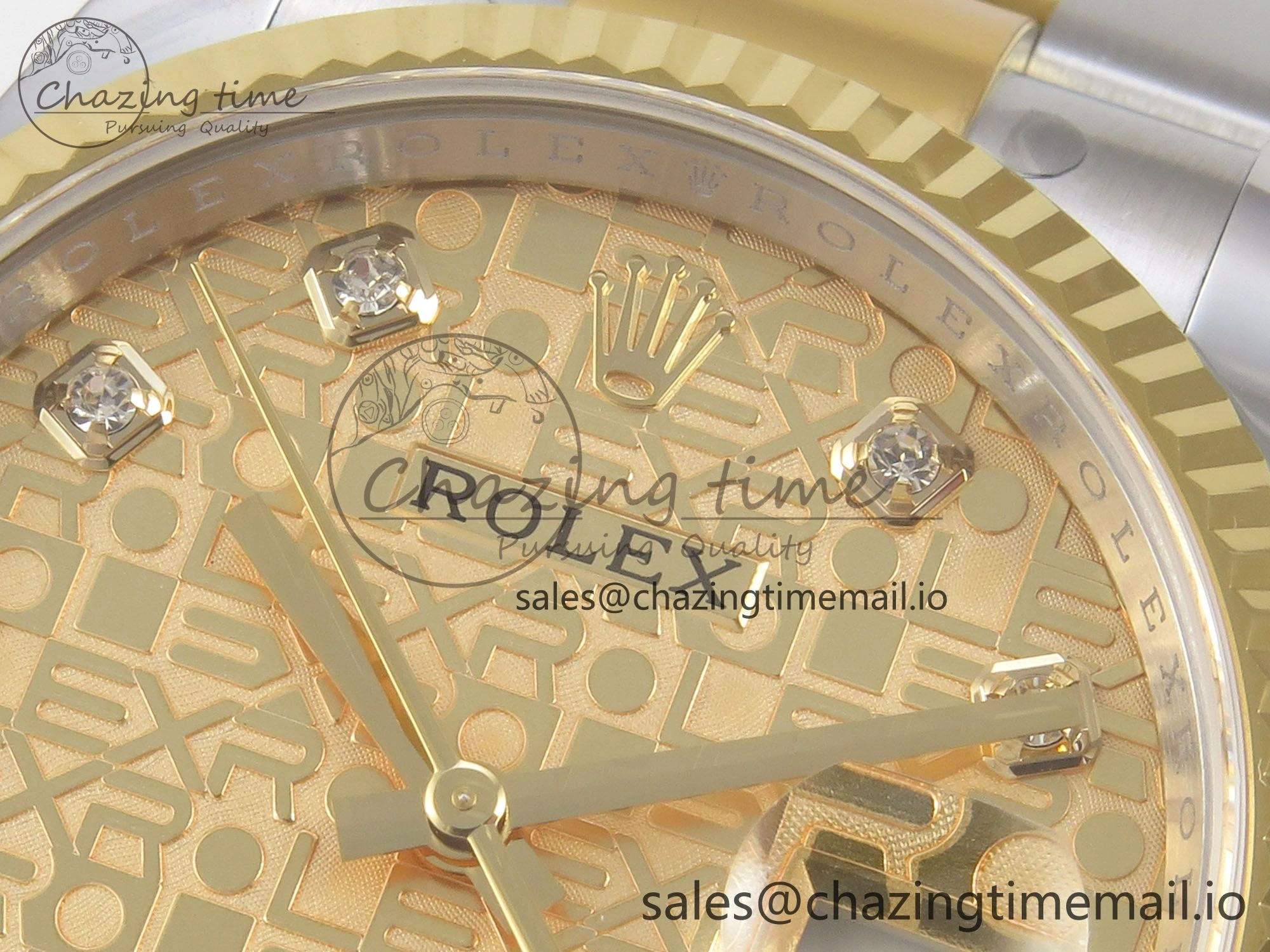TimelessDesign DateJust 36 SS YG ARF 1:1 Best Edition 904L Steel Rolxx YG Diamonds Dial on Oyster Bracelet SH 88