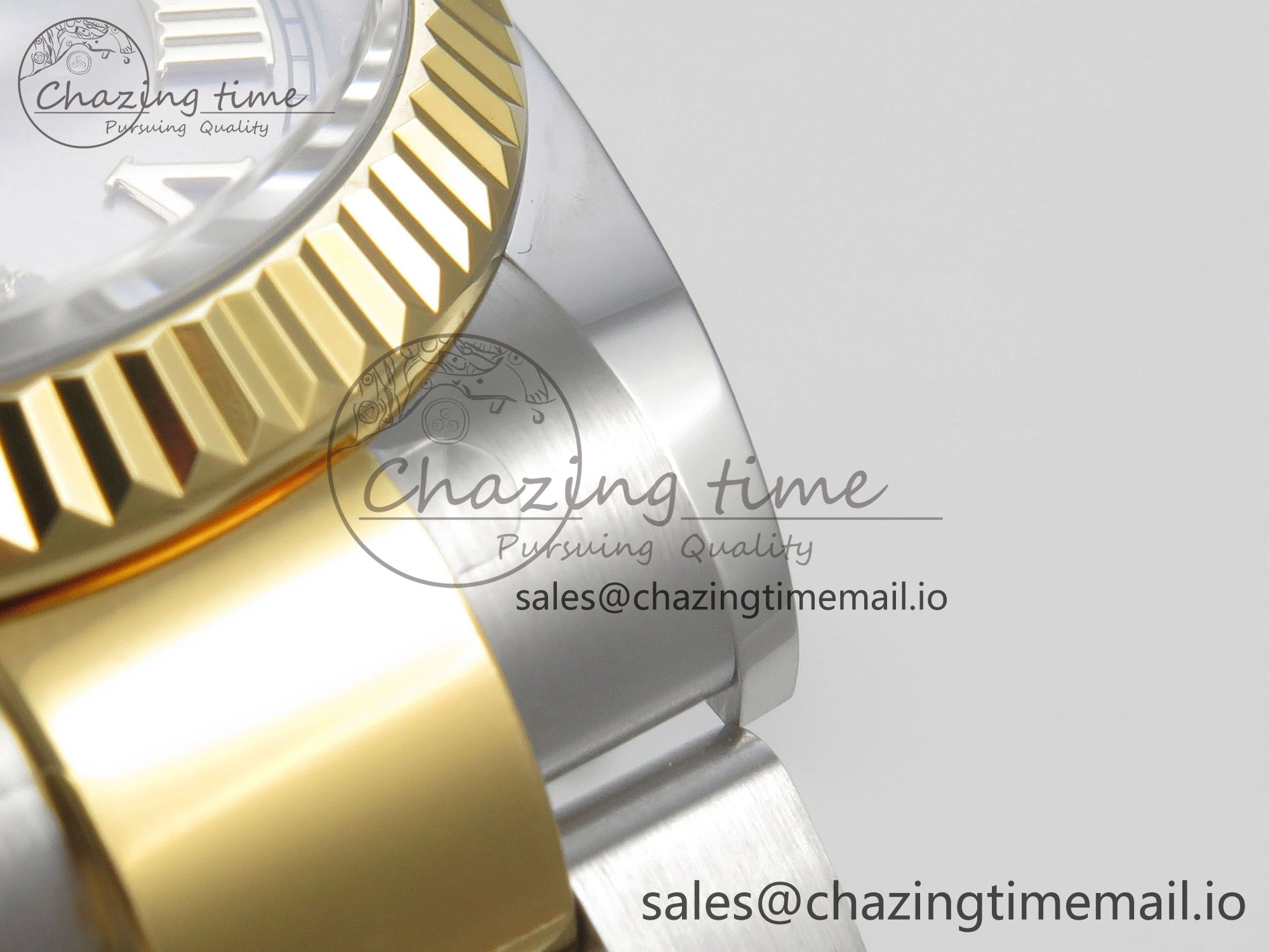 TimelessDesign DateJust 36 SS YG ARF 1:1 Best Edition 904L Steel Silver Dial YG Roman on Oyster Bracelet SH 86
