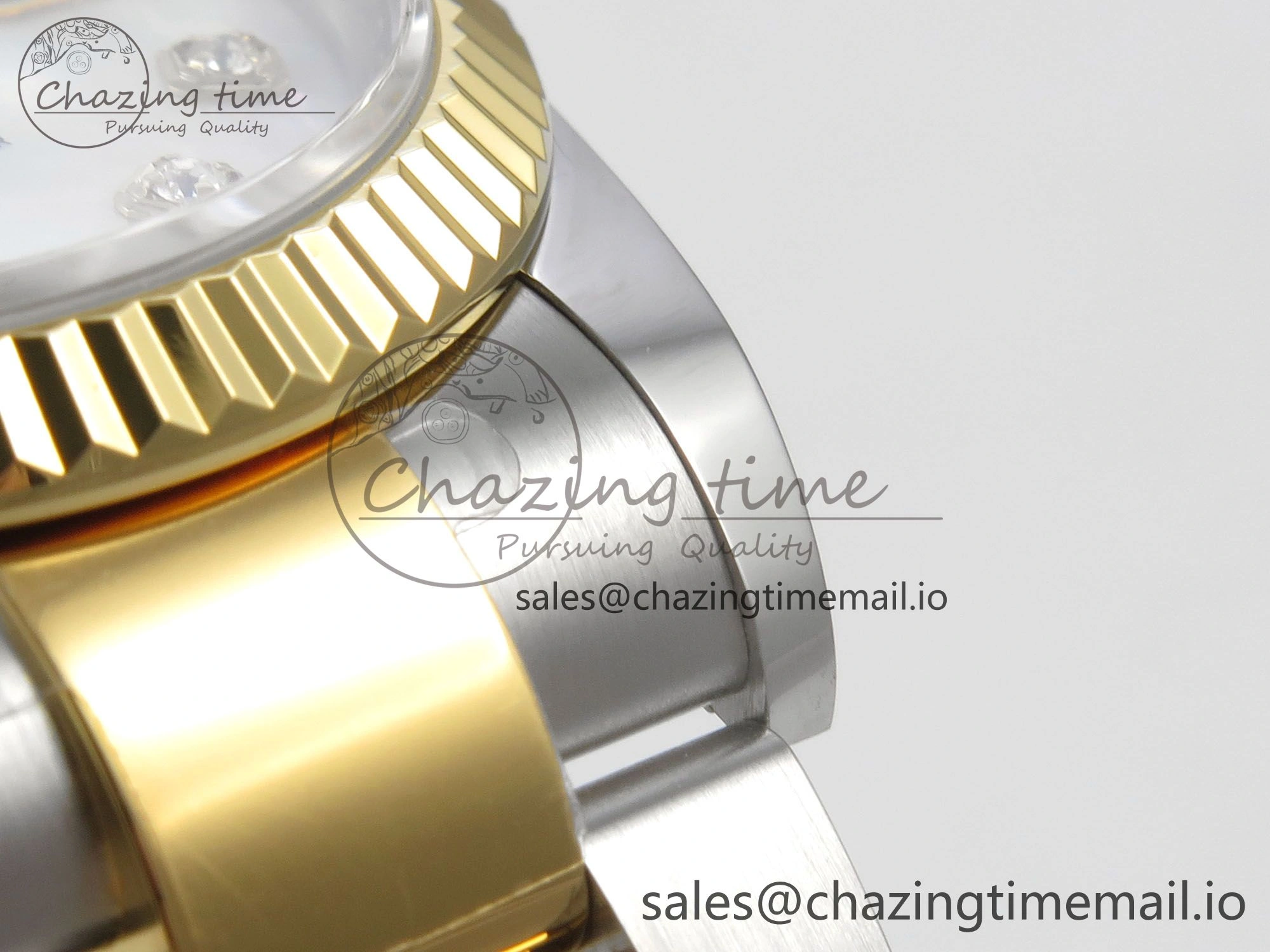 Breathable DateJust 36 SS YG ARF 1:1 Best Edition 904L Steel White MOP Dial on Oyster Bracelet SH 82