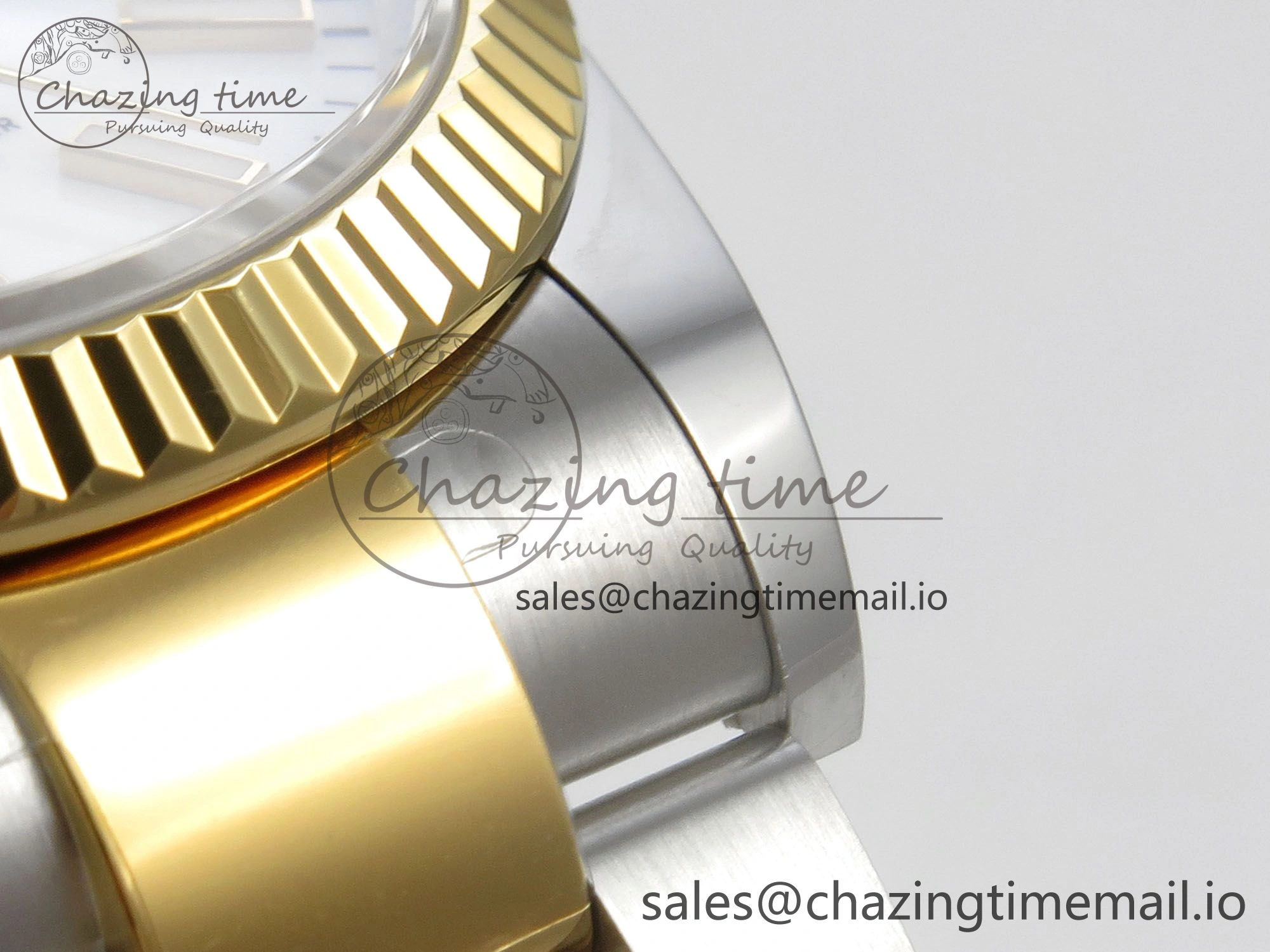 Premium DateJust 36 SS YG ARF 1:1 Best Edition 904L Steel White Stick Dial on Oyster Bracelet SH 95