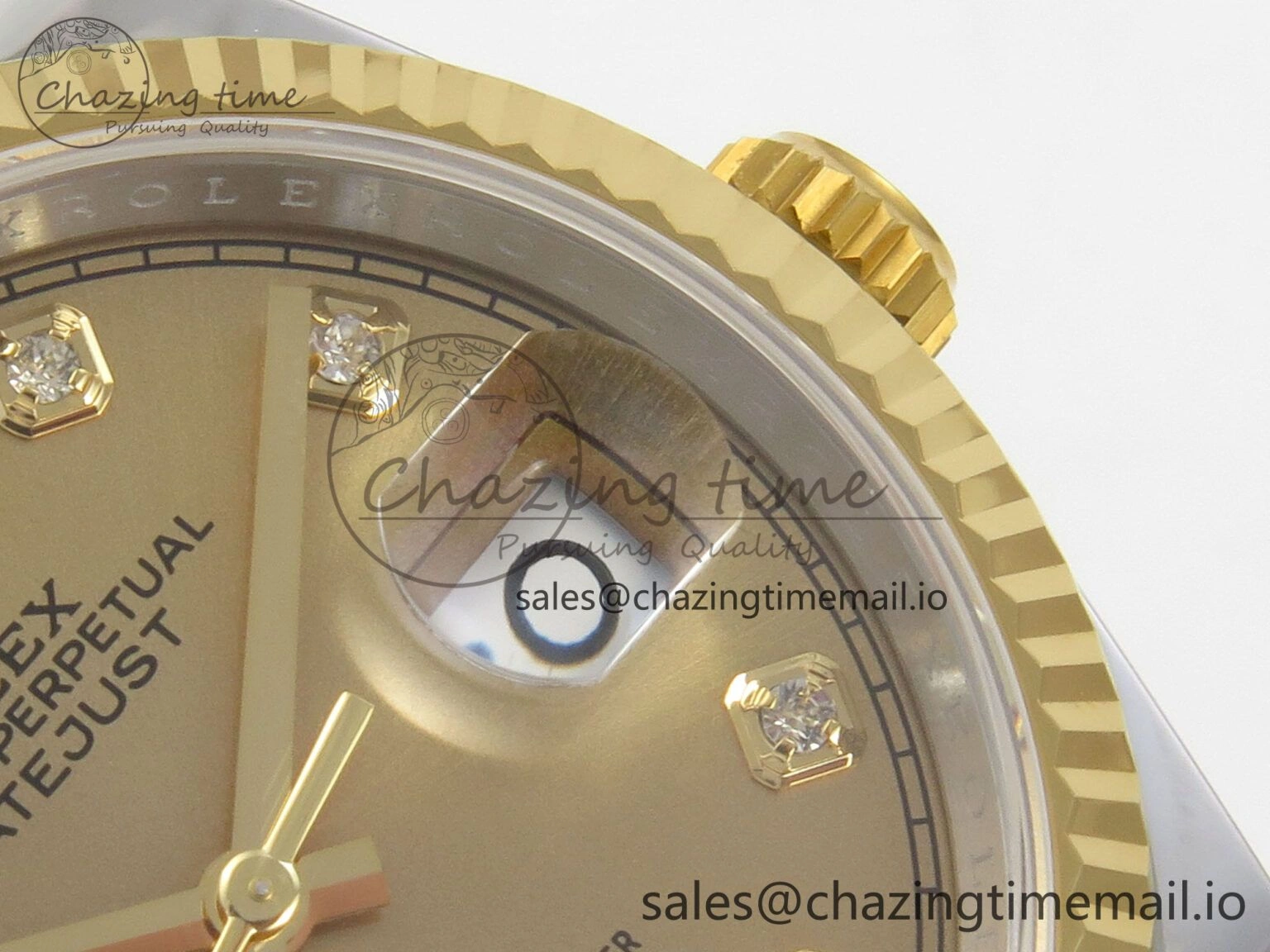 Durable DateJust 36 SS YG ARF 1:1 Best Edition 904L Steel YG Diamonds Dial on Oyster Bracelet SH 98
