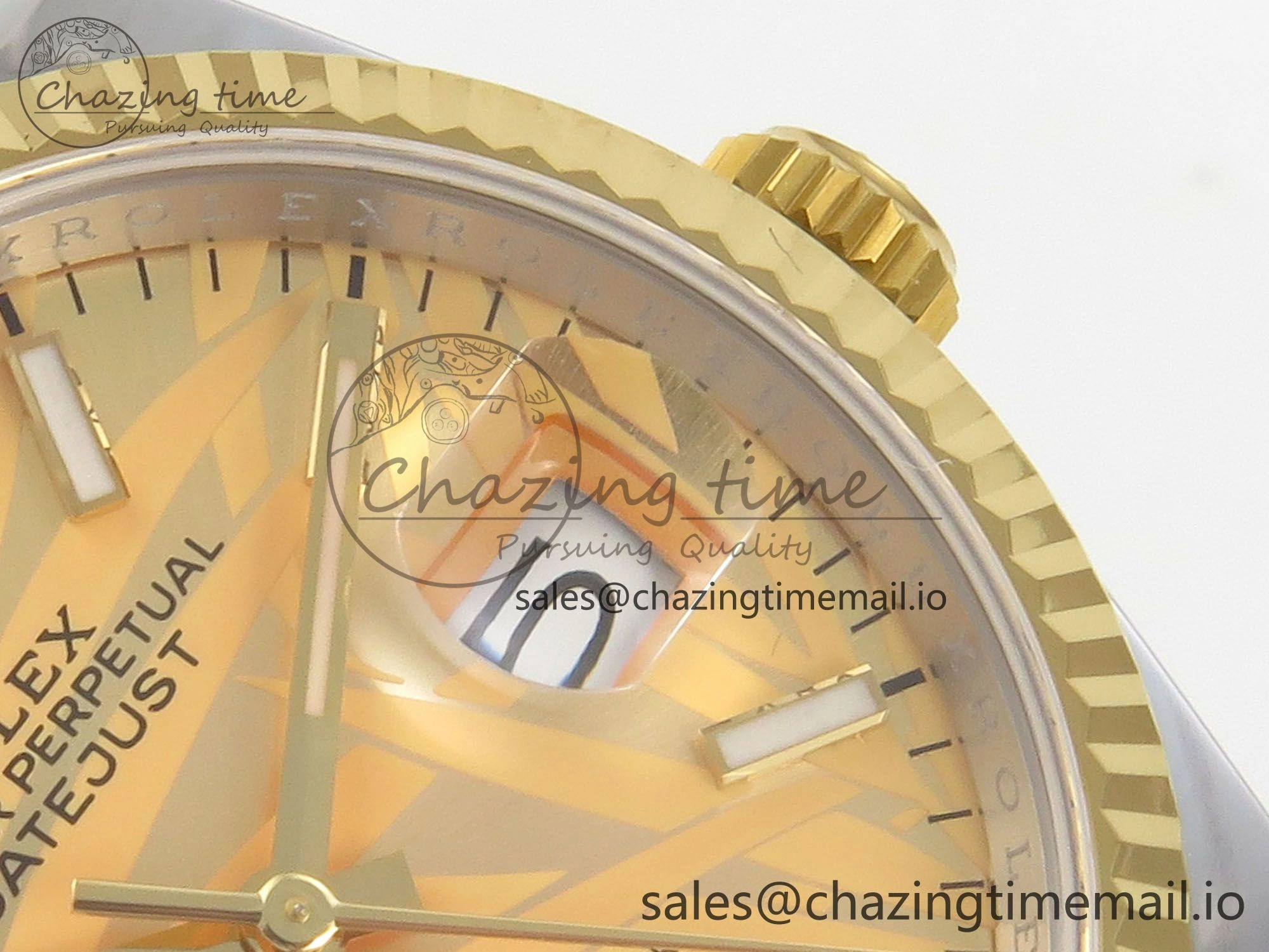 FashionForward DateJust 36 SS YG ARF 1:1 Best Edition 904L Steel YG Leaf Dial on Oyster Bracelet SH 92