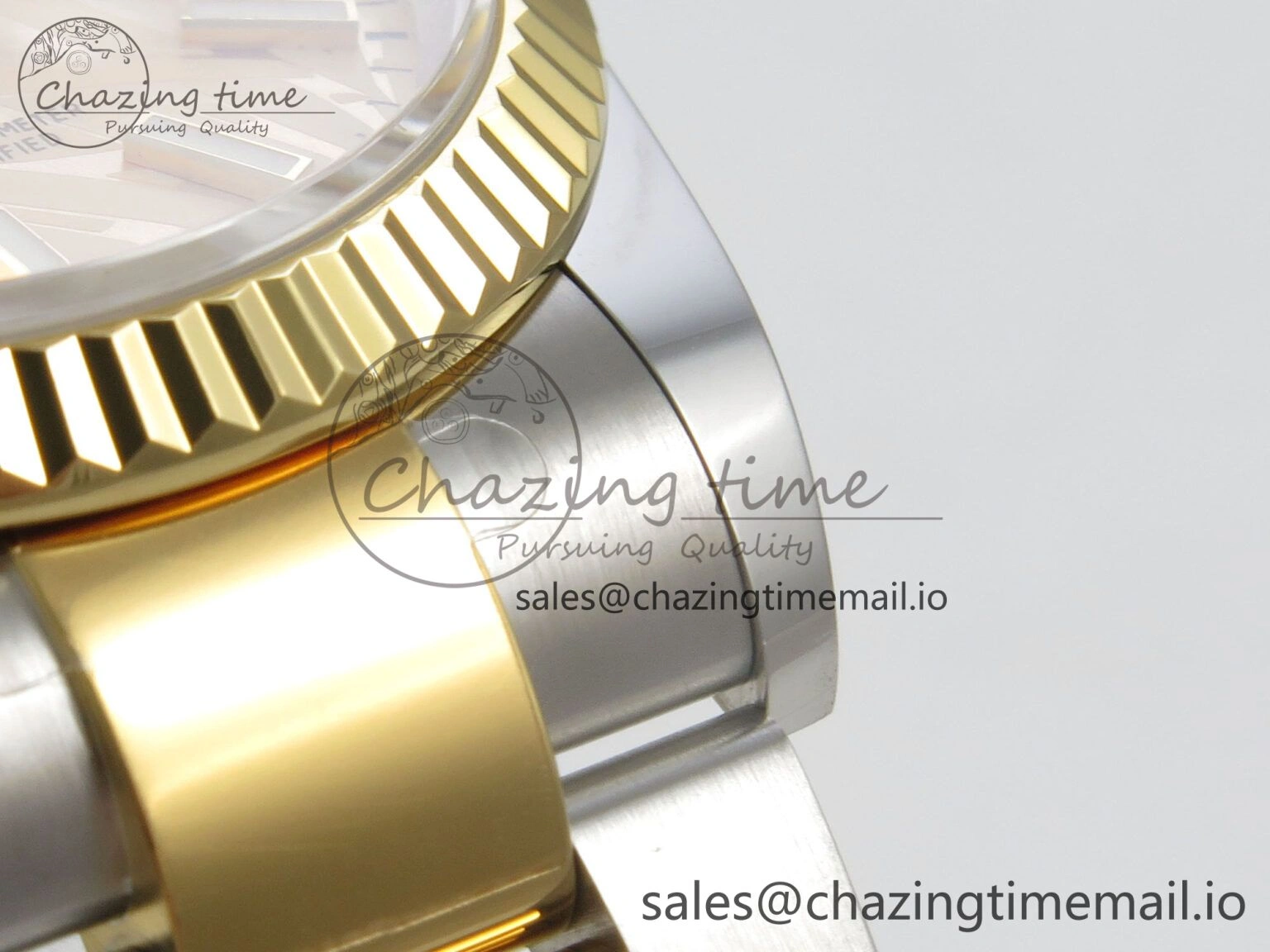 FashionForward DateJust 36 SS YG ARF 1:1 Best Edition 904L Steel YG Leaf Dial on Oyster Bracelet SH 92