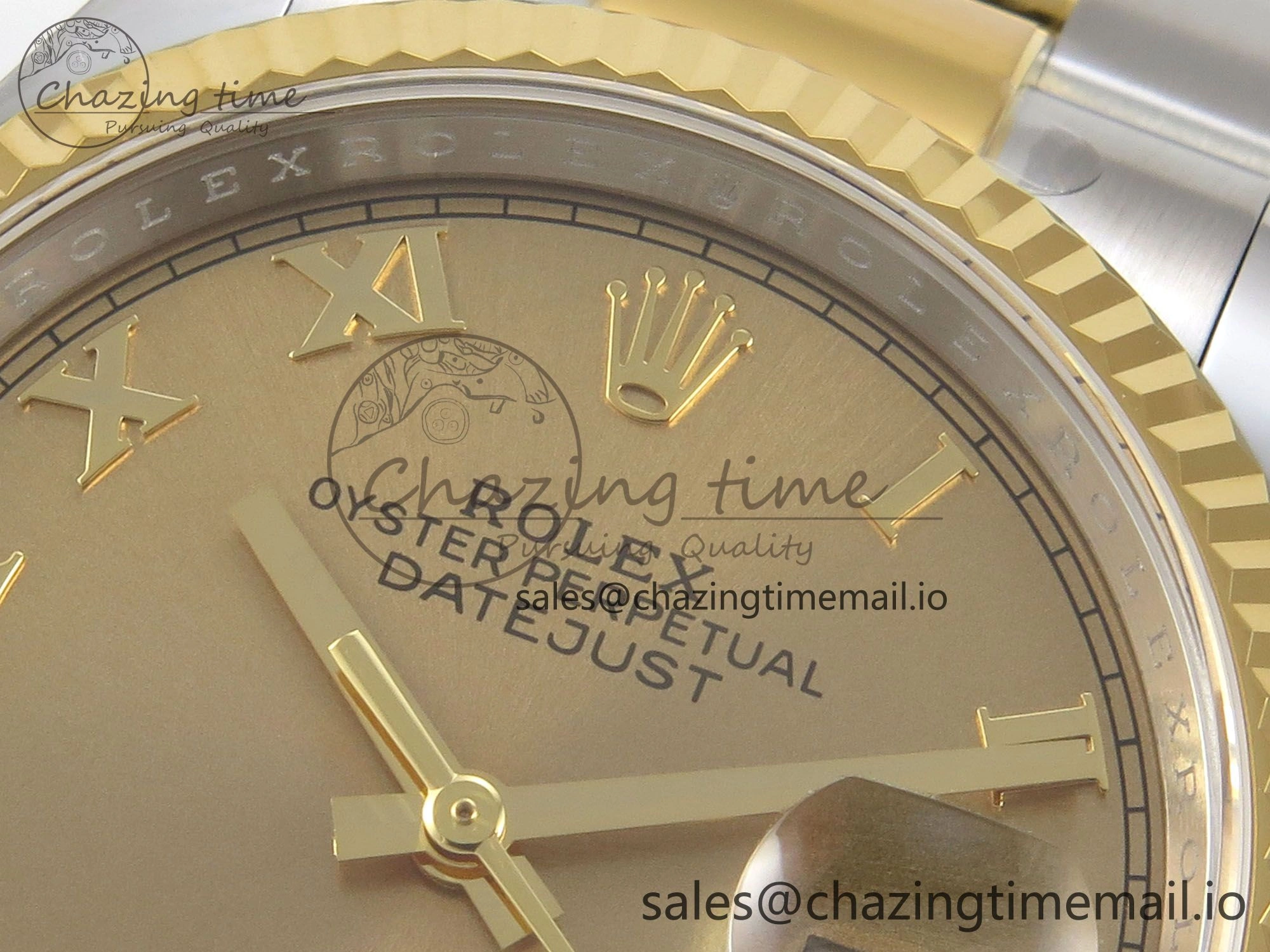 DateJust 36 SS YG ARF 1:1 Best Edition 904L Steel YG Roman Dial on Oyster Bracelet SH GoodFit 101