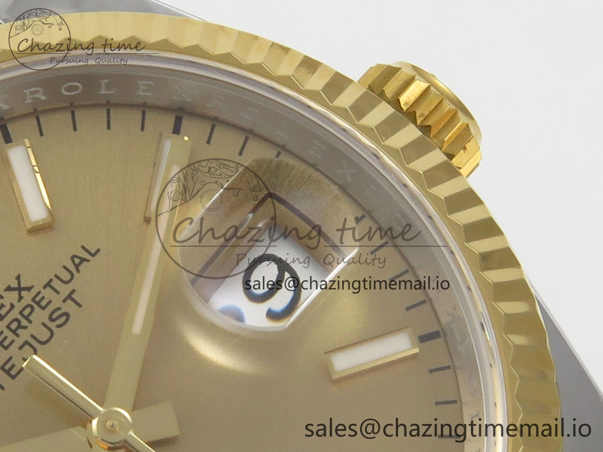 DateJust 36 SS YG ARF 1:1 Best Edition 904L Steel YG Stick Dial on Oyster Bracelet SH Soft 89