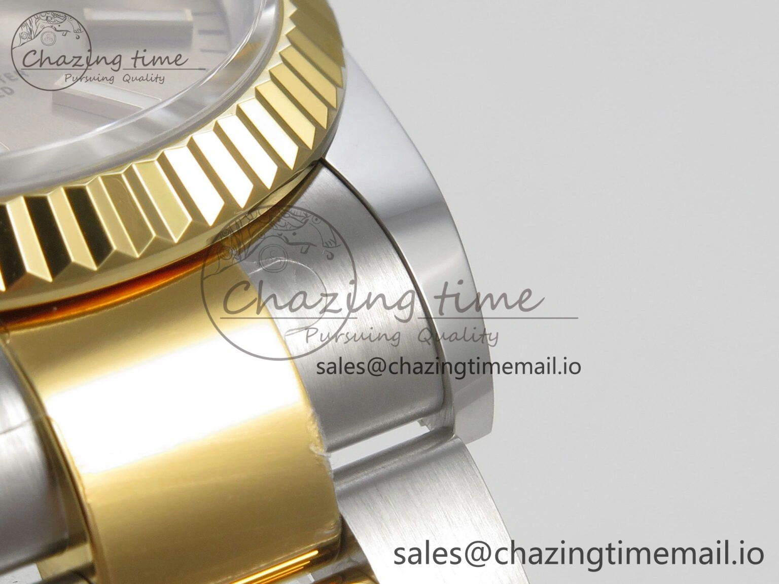DateJust 36 SS YG ARF 1:1 Best Edition 904L Steel YG Stick Dial on Oyster Bracelet SH Soft 89
