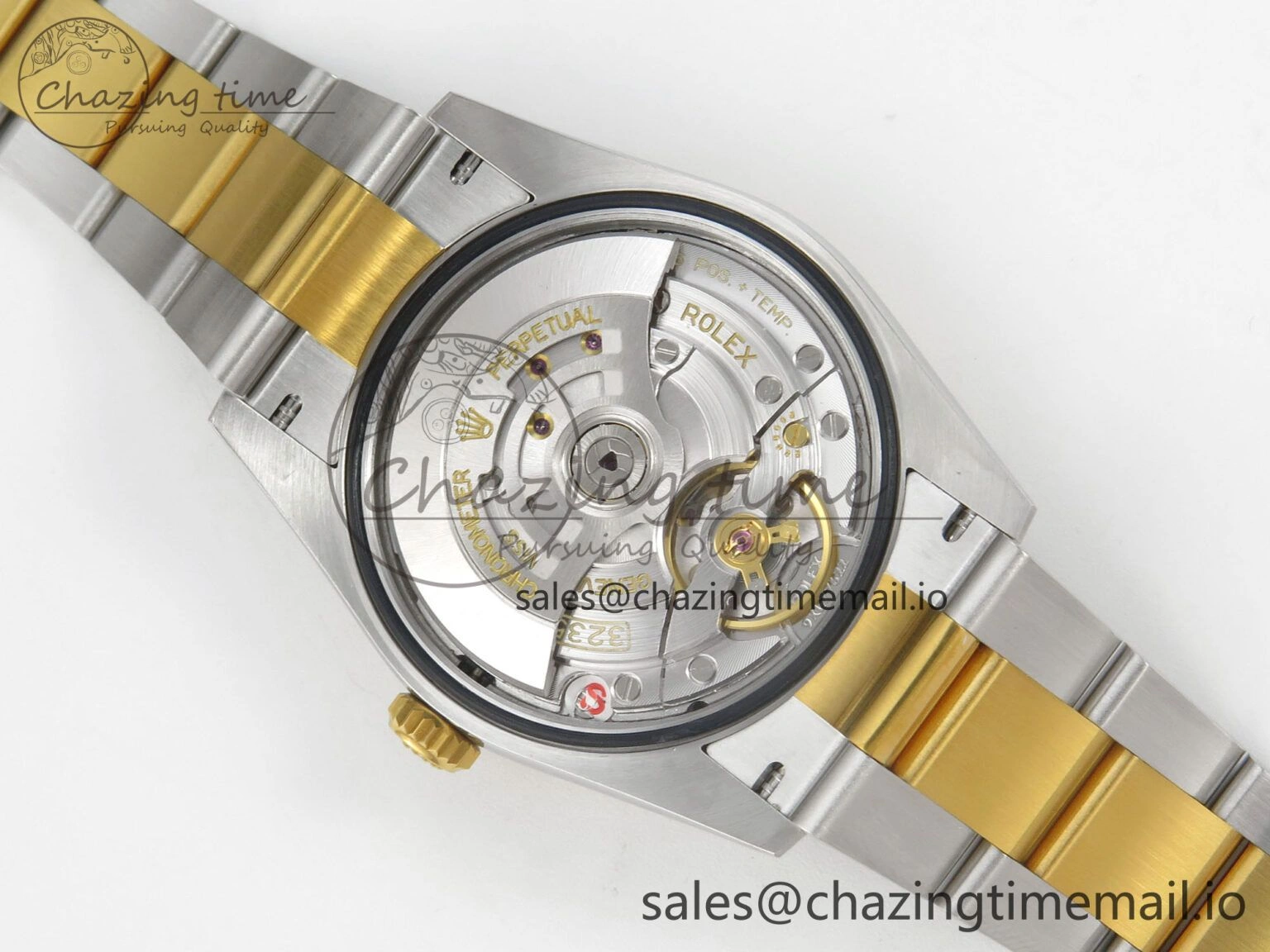 SmartChoice DateJust 36 SS YG ARF 1:1 Best Edition 904L Steel YG Textured Diamonds Dial on Oyster Bracelet SH 74