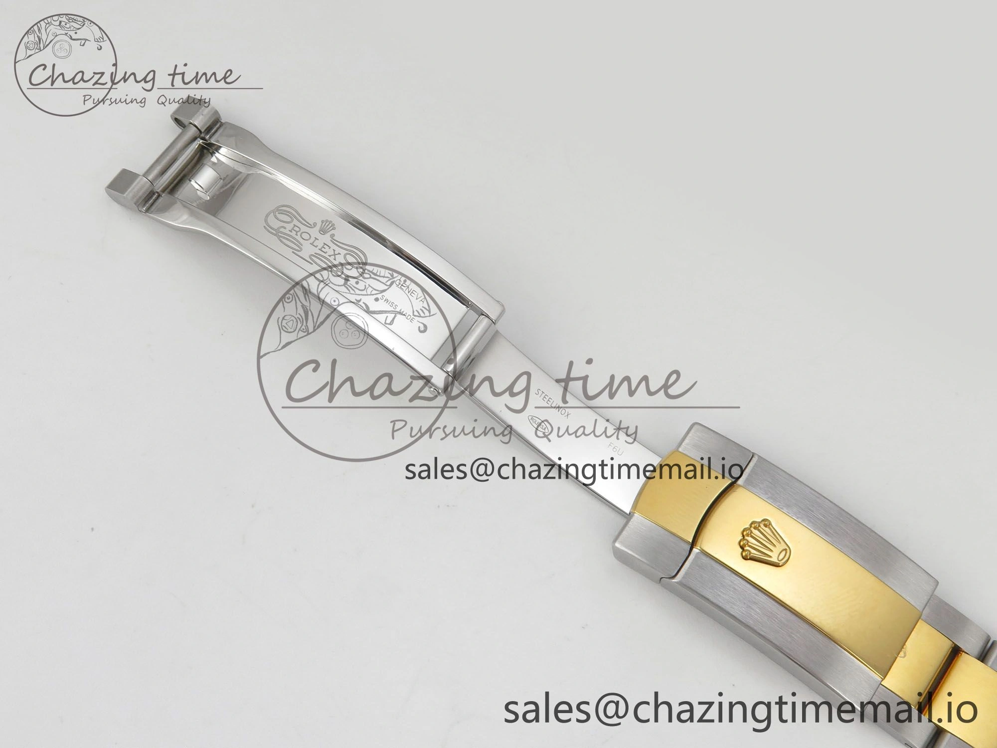 Compact DateJust 36 SS YG ARF 1:1 Best Edition 904L Steel YG Textured Stick Dial on Oyster Bracelet SH 97