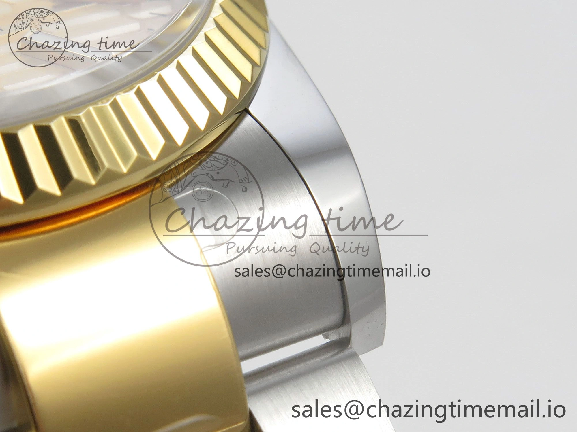 Compact DateJust 36 SS YG ARF 1:1 Best Edition 904L Steel YG Textured Stick Dial on Oyster Bracelet SH 97