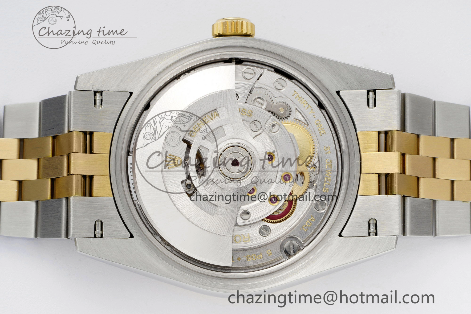 DateJust 36 SS YG Gold Wrapped JDF 1:1 Best Edition YG Diamonds Textured Dial on Jubilee Bracelet VR3235 V SmoothTexture 2195
