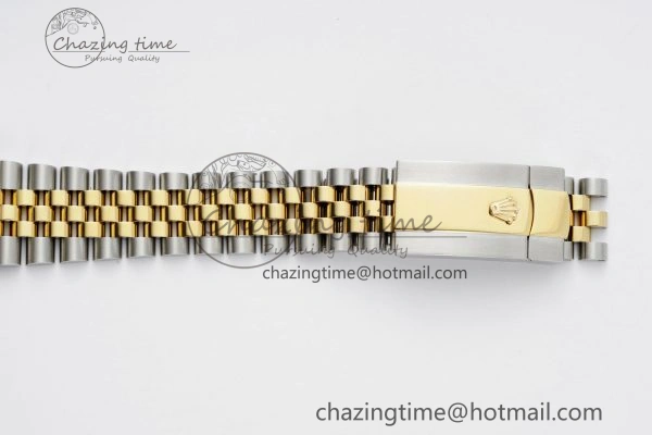 DateJust 36 SS YG Gold Wrapped JDF 1:1 Best Edition YG Diamonds Textured Dial on Jubilee Bracelet VR3235 V SmoothTexture 2195